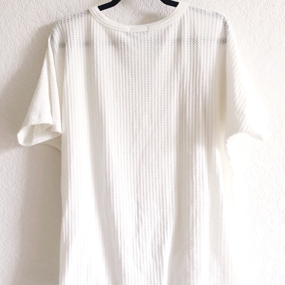 Comfy Knit Tie-front Blouse M
